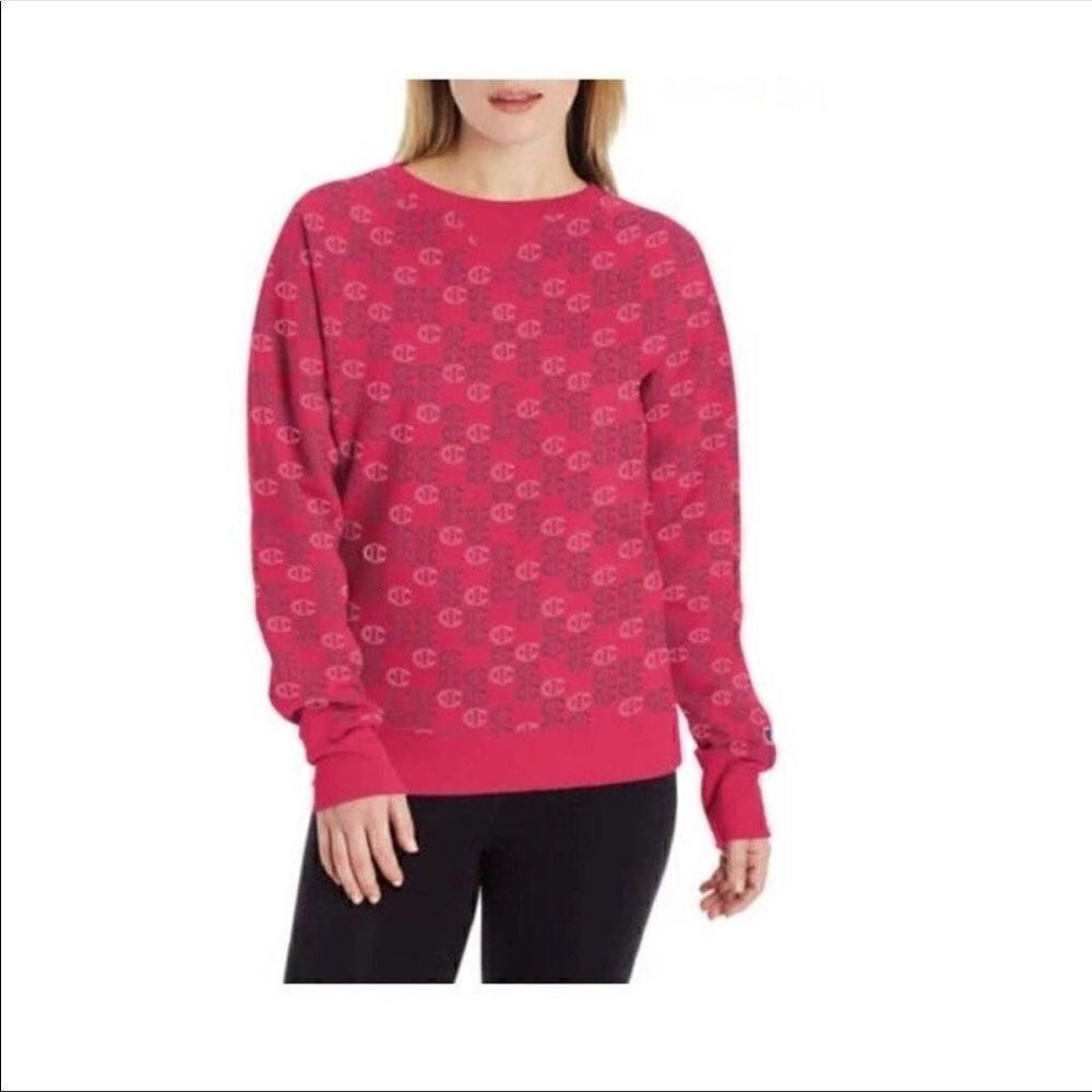 NWT CHAMPION PowerBlend Small Logo Fleece Lined Sweatshirt